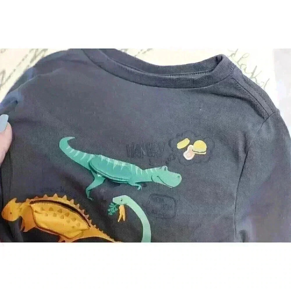 Tommy Bahama size 12m kids long sleeve jersey with peek a boo dinosaurs/lift the - Picture 9 of 13